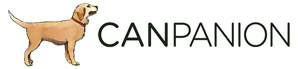 canpanion wine logo with dog apollo